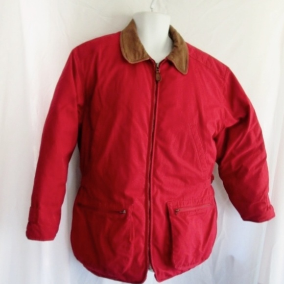 Eddie Bauer Jackets & Blazers - EDDIE BAUER Down JACKET Coat RED Leather Eddie Bauer Jackets & Blazers - EDDIE BAUER Down JACKET Coat RED Leather